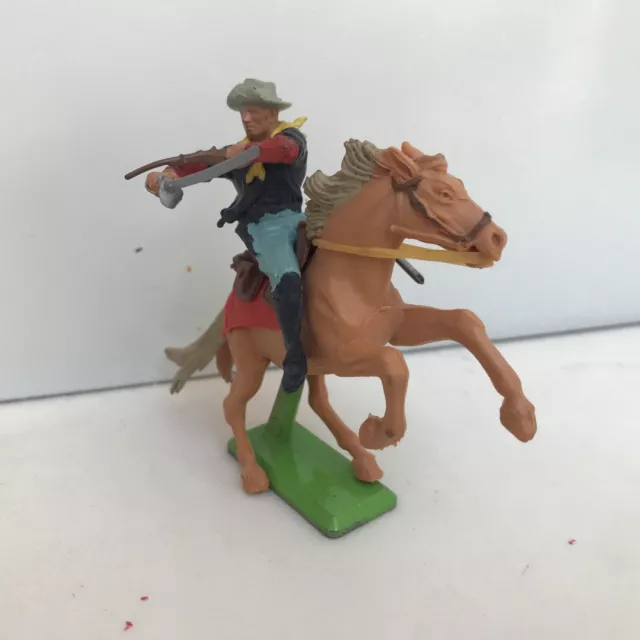 Britains Deetail Mounted US 7th Cavalry figure mounted on his Horse