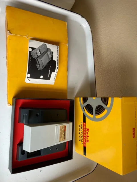EMPALME UNIVERSAL CINTA DE PRENSA KODAK #D550 (8 mm/SUPER8/16 mm) caja, manual, cintas 