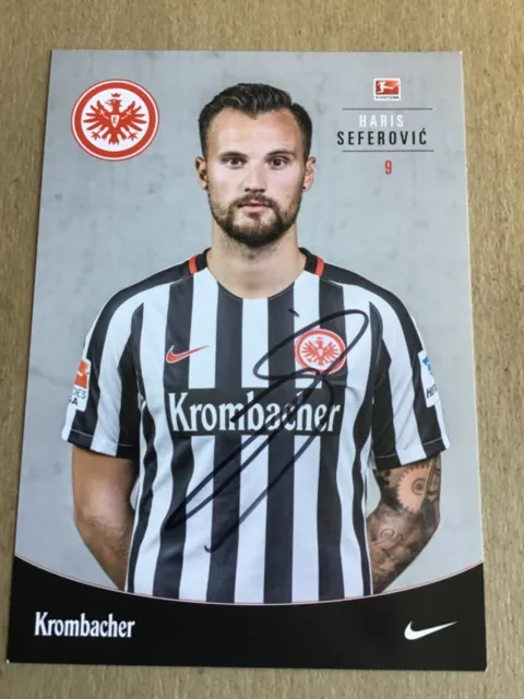Haris Seferovic, Switzerland 🇨🇭 Eintracht Frankfurt 2016/17 hand signed