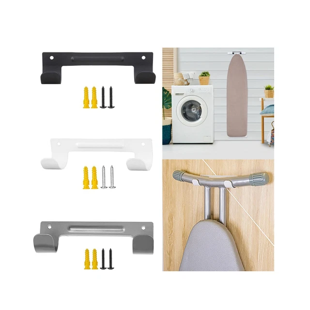 IRONING BOARD WALL Mount Hanger/Ironing Board Hook Space Saving Easy £7
