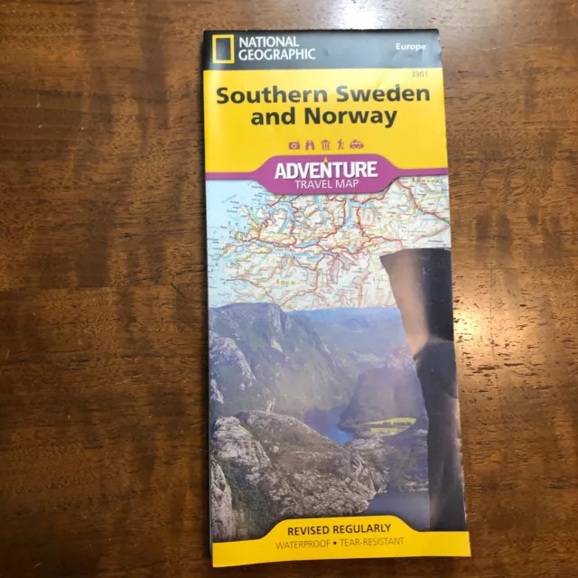 Southern Sweden and Norway (National Geographic Adventure Map) - Map -very good