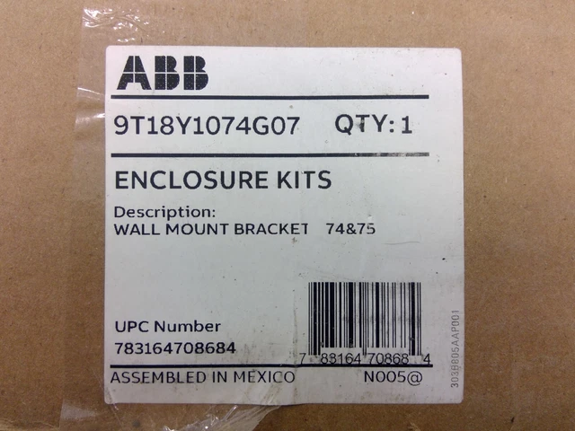 GE / ABB 9T18Y1074G07 Transformer Wall Mount Bracket Kit **Free Shipping**
