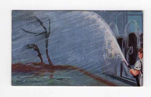 Power & Wonder cigarette card 1935 #124 Film techniques create a weather storm