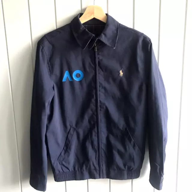 Polo Ralph Lauren Mens XXS AO Australian Open Blue Harrington Zip Jacket