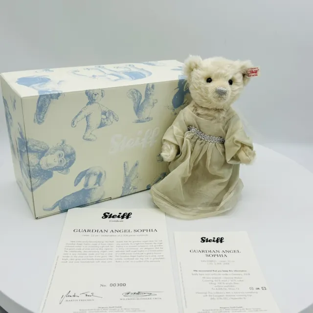 Nr. 300! Steiff 038822 Teddybär Engel Sophia limitiert 2008 aus 2008 22 cm