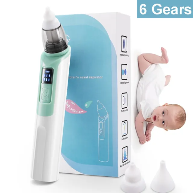 6 Gears Baby Nasal Aspirator Electric Nose Cleaner USB Charging Washable Safety