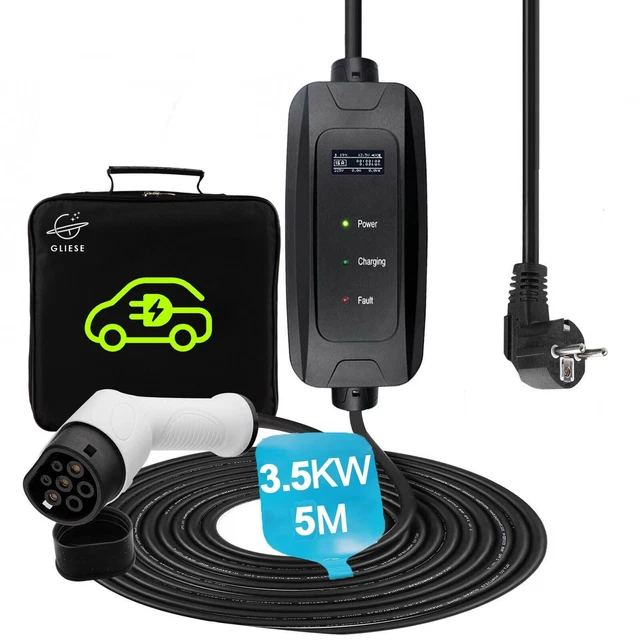Tipo 2 Schuko Cavo di Ricarica 220V EV Caricabatterie 16A Auto Elettrica Portatile EV