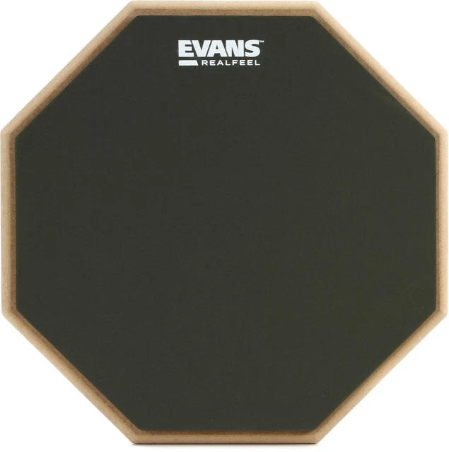 Evans RealFeel 2-sided Practice Drum Pad - 12 inch (5-pack) Bundle