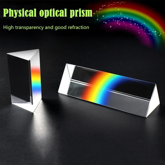 25x25x80mm Vidrio Física Enseñanza Luz Refracta Estudiantes Presentes para Ciencia