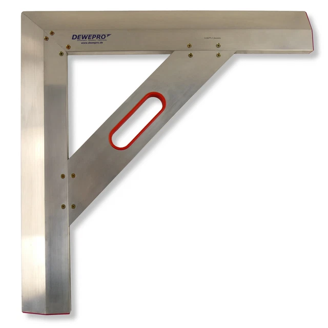 B-WARE: Kartätsche 60x60cm DEWEPRO Alu Trapez-Profil Putzlatte Bauwinkel