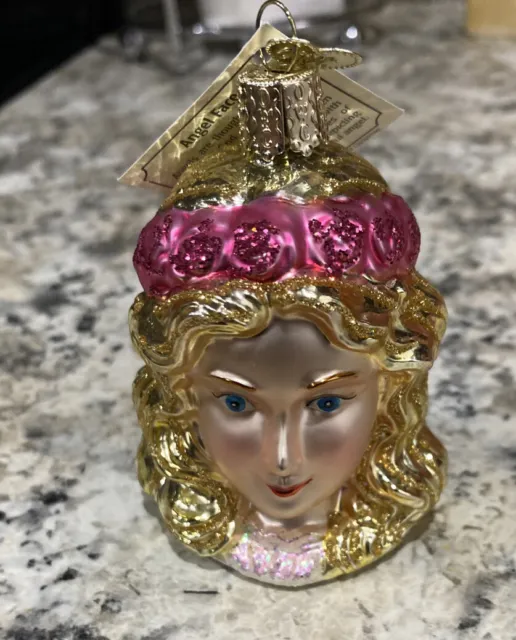 Angel Face Ornament/ Retired Old World Christmas / Angel Ornament/ Glass 2003