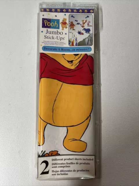 Disney Winney the Pooh Jumbo Stick-ups, removable, reuseable.