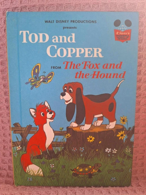 1981.WALT DISNEY TOD and Copper from "The Fox and the Hound". Book Club ...