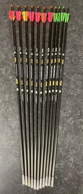 Easton Procomp 340 Arrows With 55gr Titanium Half Outs
