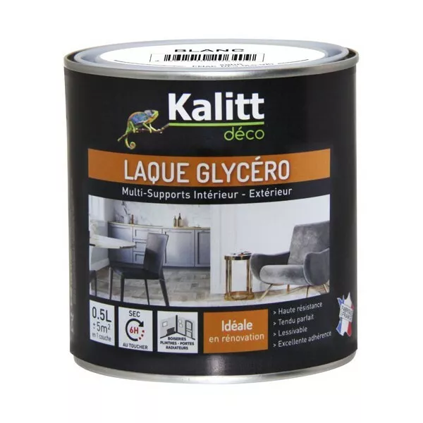 KALITT - Kalitt laque satin blanc 0.5l