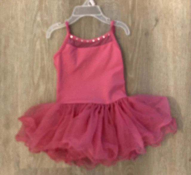 Revolution Girl’s Toddler (2-3) Bright Pink Dancewear Leopard With Tutu