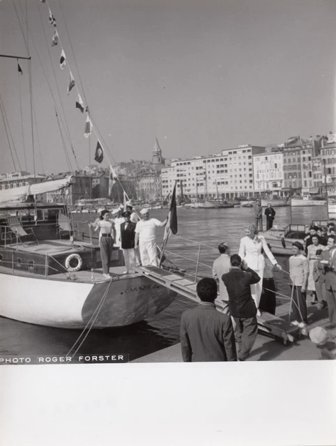 LOT 3 PHOTOS originales La caraque blonde Tilda Thamar radio RMC port