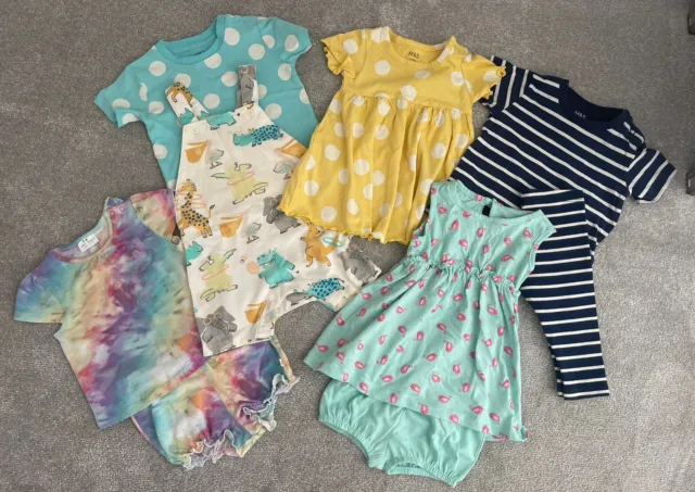 Baby Girl Bundle Age 3-6 Months All Next Clothing Summer Clothes Job Lot