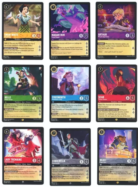 Disney LORCANA Rise of the Floodborn You Pick - Complete Your Set