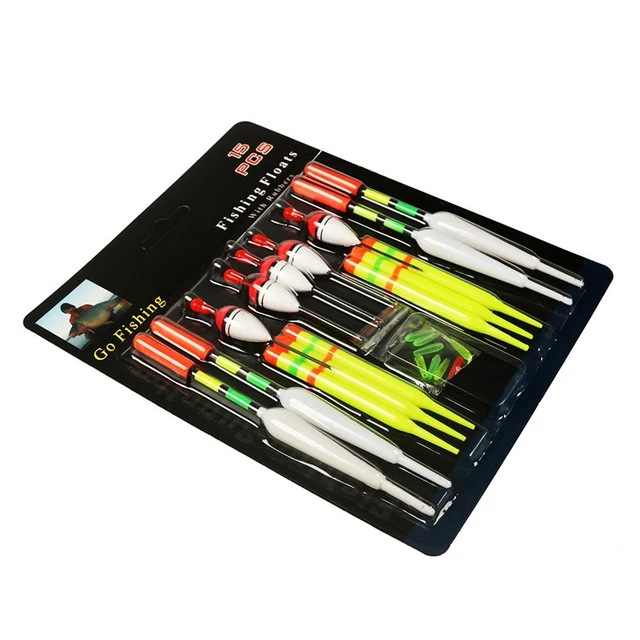 ENSEMBLE DE FLOTTEURS De P Che Fiables Avec 15 Pi Ces Blister Flotteurs