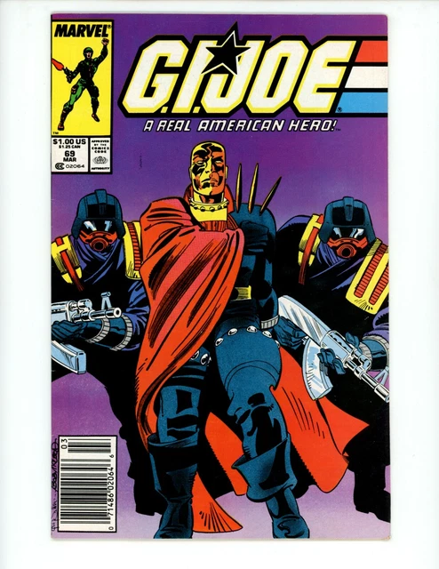 GI Joe #69 1988 FN/VF Comic Book Crazylegs Tony Salmons Marvel Comics