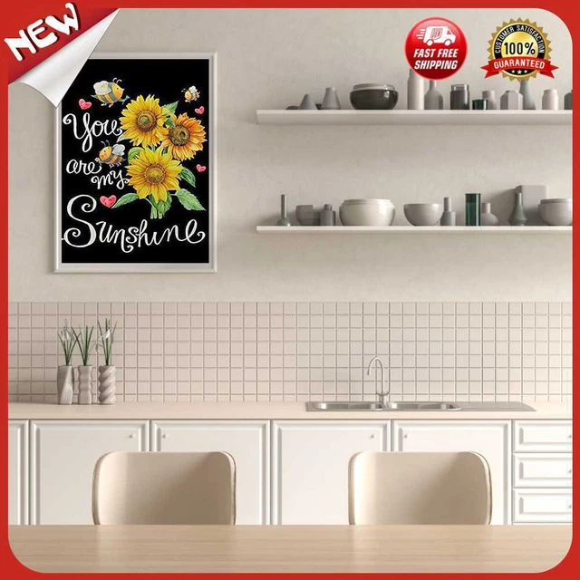 Reino Unido 50x40cm Colorido Hágalo usted mismo Pintura por Número Kit Girasol Decoración del Hogar Arte Regalo