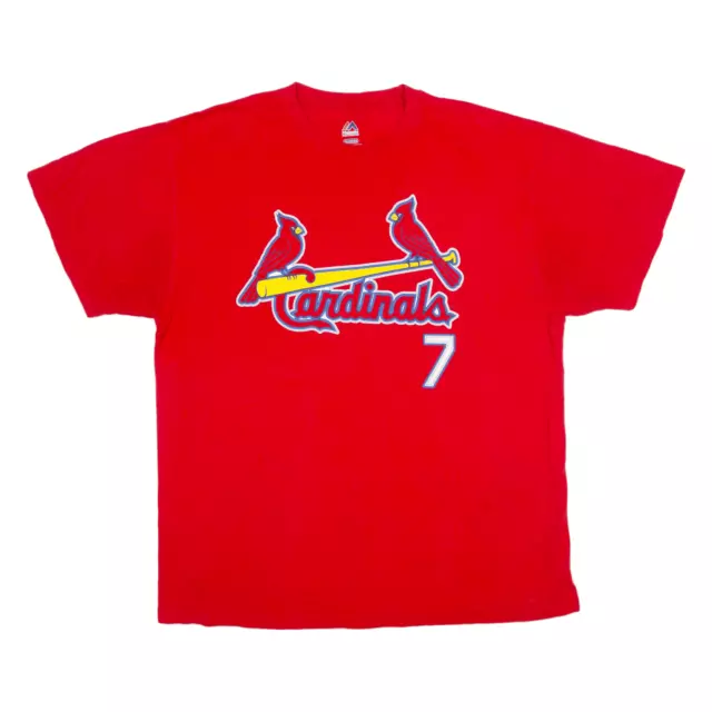 ST LOUIS CARDINALS USA T-Shirt Red Short Sleeve Mens XL £12.99 - PicClick UK