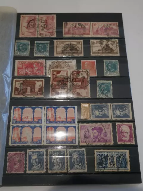 France Lot + De 100 Timbres Obliteres Tres Anciens. Bonne Cote