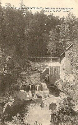 CARTE POSTALE LA CHAUX DES CROTENAY JURA DEFILE DE LA LANGOUETTE 