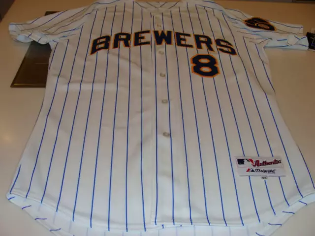 Milwaukee Brewers Ryan Braun Pro Jersey 44 Baseball MLB 3