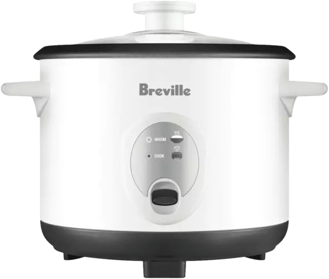 Breville The Set & Serve 8 Cup Rice Electric Pot Cooker LRC210WHT