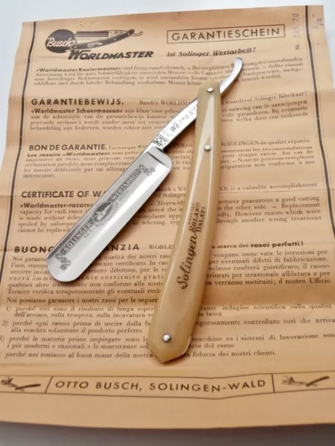 Rasiermesser WELTMEISTER 5/8 TOP Genuine old Straight Razor Solingen Rasoir!