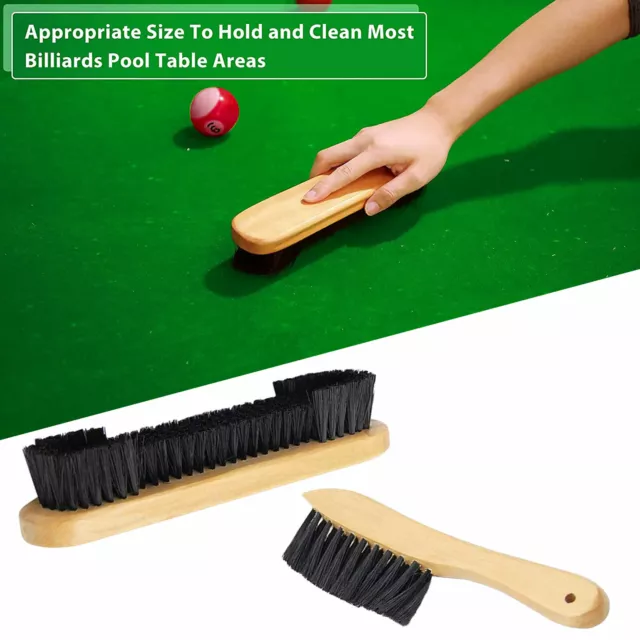 2022 New 2pcs Rail & Felt Brush Cleaner Billiard Snooker Pool Table Cleaner Tool