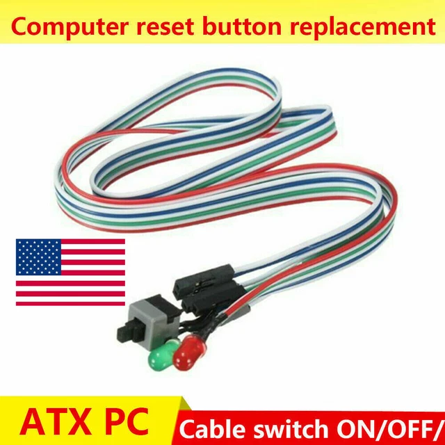 PRO COMPUTER MOTHERBOARD Power Cable Switch On/Off/Reset Button