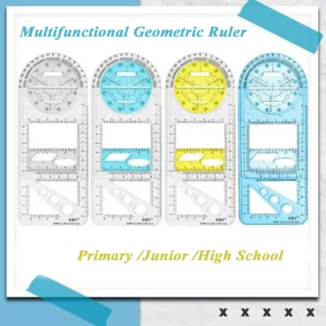 Drawing  Ruler Measuring Tool Multifunctional Geometric Ruler Drawing Template