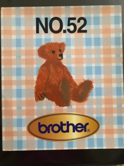 Brother Embroidery Design Card No. 52 Teddy Bears