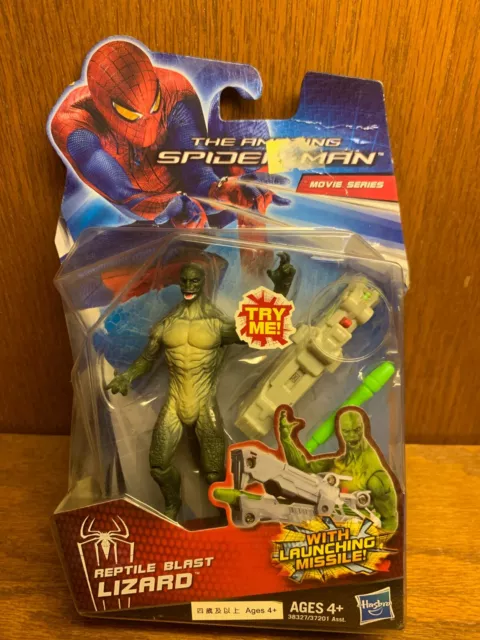 The Amazing Spider-Man REPTILE BLAST LIZARD  w/launching Missile Hasbro
