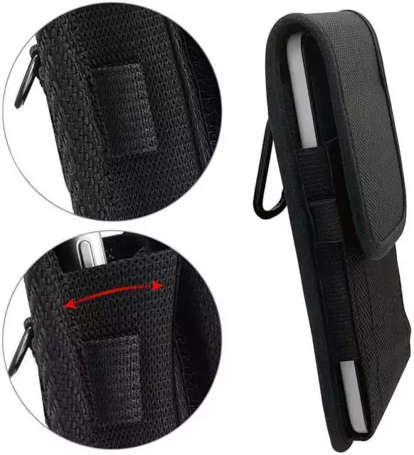 Universal Belt Loop Hook Cover Pouch Bag Nylon Case For All Mobile Phone Holster 2