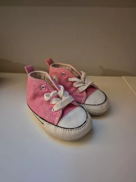 Converse Size 3 Crib Pink