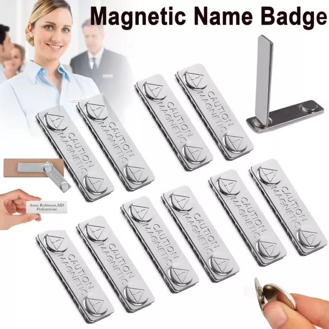 Magnetic Name Badge Fastener Attachment Self Adhesive Strong Magnetic Name Tag