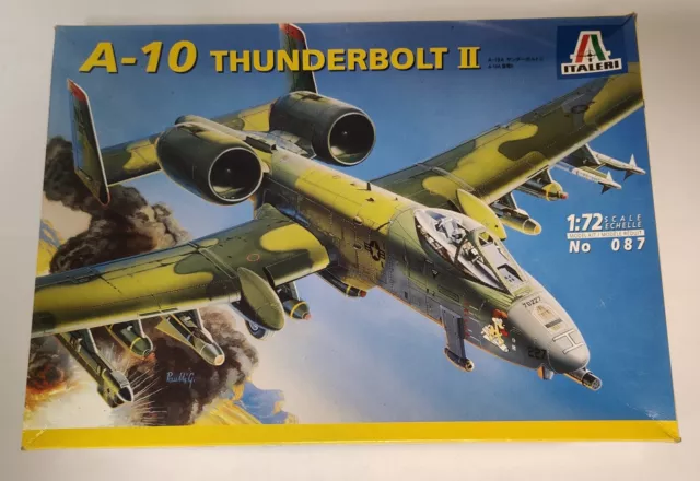 Maqueta avión A-10 Thunderbolt 2 Italeri escala 1/72 año 1997