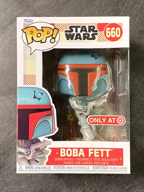 STAR WARS Funko POP! Boba Fett 660 Retro Reimagined Disney 100 Target Exc NEW