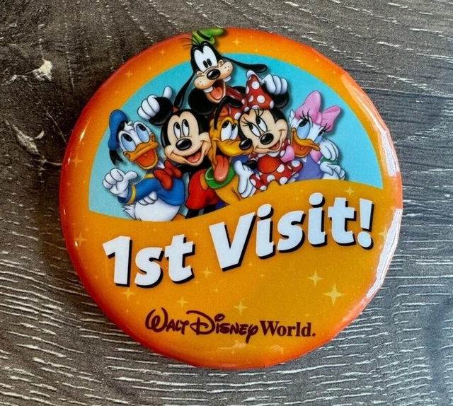 Universal First Visit Buttons WALT DISNEY WORLD