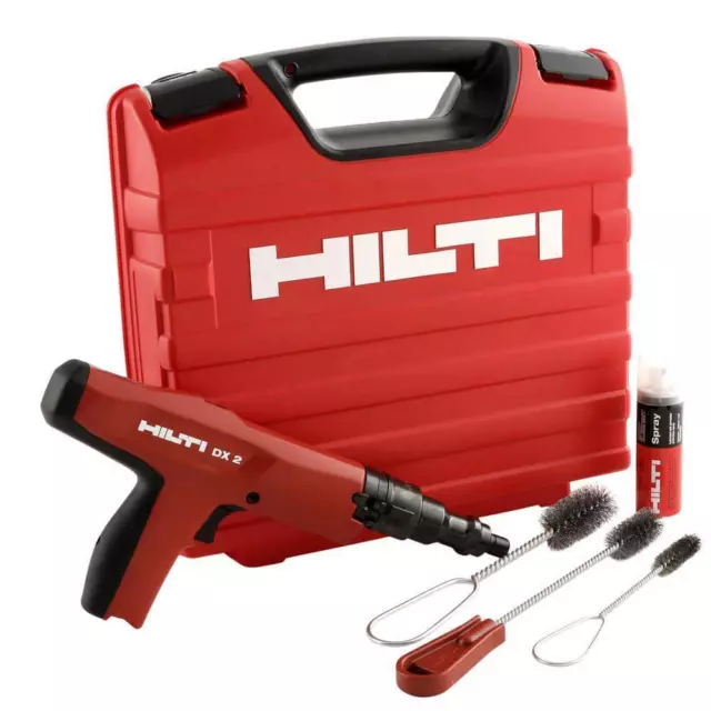 Hilti DX 2 Powder Actuated Fastening Tool Compact Semi-Automatic Cartridge Red