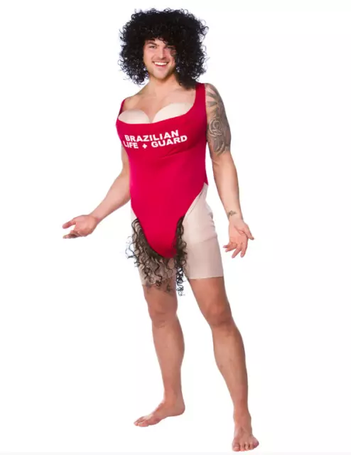 Men's Funny Droopers Costume Hooters Big Fake Boobs Fancy Dress Stag Party  