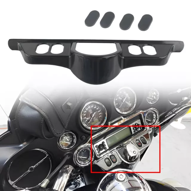 BLK Fairing Switch Dash Panel Cover Kit For Harley Street Glide 2006-2013 FLHX