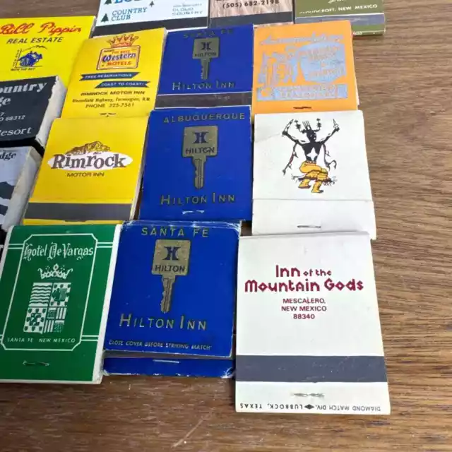 Vintage New Mexico Hotel Matchbook Lot 16 Advertising Cloudcroft Alto Santa Fe 2