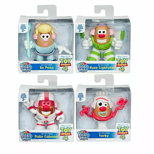 Disney Pixar Toy Story 4 Mini Mr Potato Head Figure - Bo, Duke, Buzz or Forky