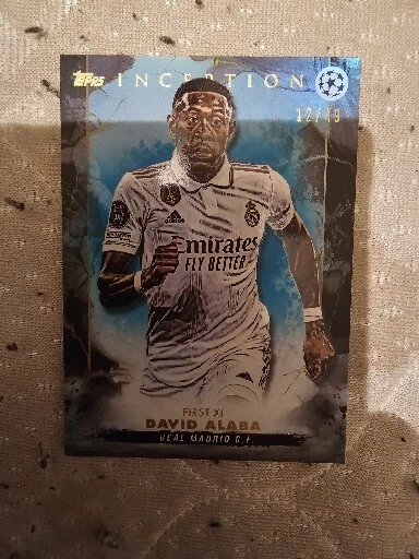 TOPPS INCEPTION 2023 UEFA UCC - David Alaba - Real Madrid Blue Parallel ...