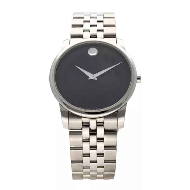 Movado Museum 0606504 Orologio da uomo al quarzo svizzero 40 mm Quadrante acciaio inox